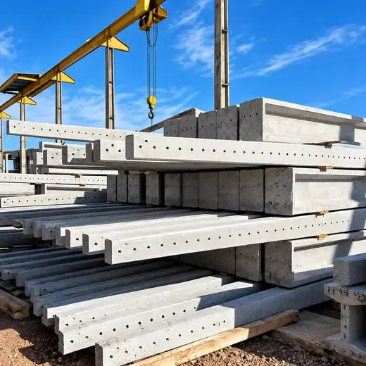 Postes de concreto em Poço das Trincheiras