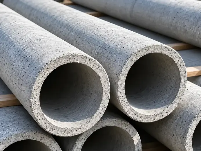 Postes de concreto em Branquinha